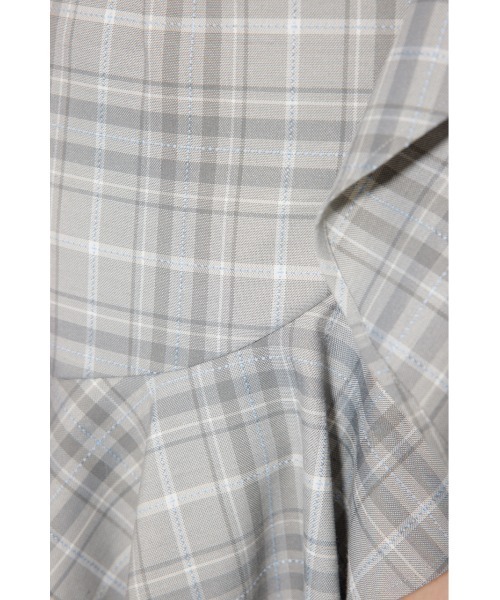 スカート 「2025AW」フリルスリットハイウエストスコートショート