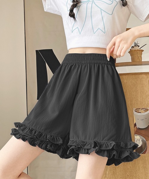 frunco パンツ 「ZOZO限定」フリルショートパンツ レディース