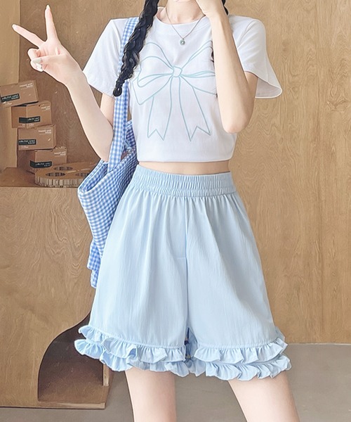 frunco パンツ 「ZOZO限定」フリルショートパンツ レディース
