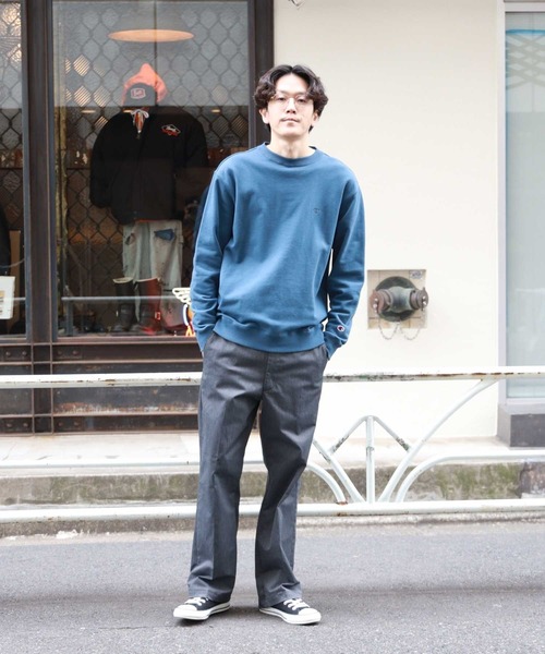 Champion（チャンピオン） スウェットカットソー S グリーン メンズ