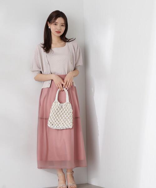 「PROPORTION BODY DRESSING」 フレアスカート MEDIUM ピンク レディース