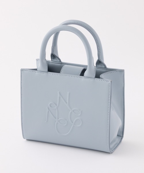 one after another NICE CLAUP トートバッグ ロゴモチーフエンボスミニ