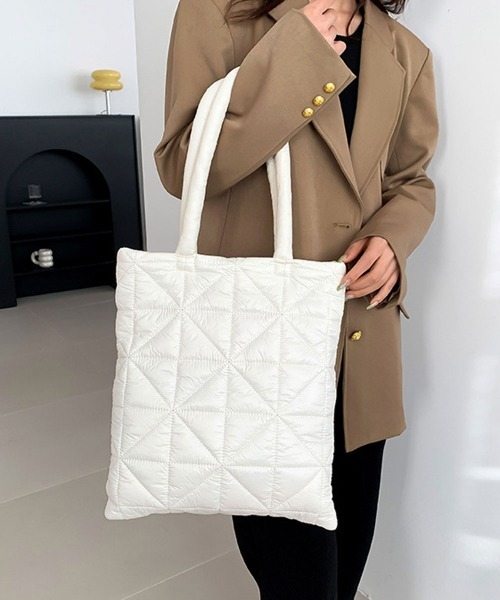 Port（ポート） トートバッグ 「 」 キルティング パフトートバッグ