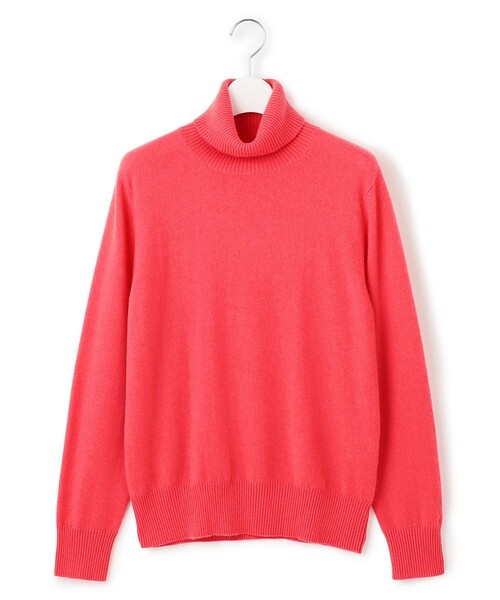 ニット セーター ピュアカシミヤ タートルネック レディース