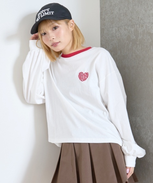 子供服 女の子 まとめ売り 130 JENNI ALGY lovetoxic 等 LOVETOXIC tシャツ 「GOODPRICE」ハートバイカラー長袖Tシャツ