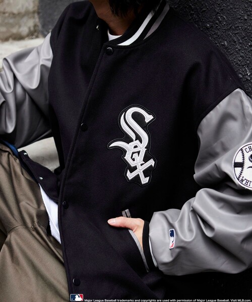 MLB 「PUBLUX」スタジャン LARGE ブラック メンズ : ZOZOTOWN Yahoo!店