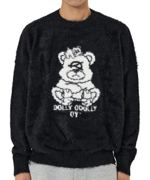 【完売品】OY HAIRY SHADOWY ODOLLY KNIT ブラック OY（オーワイ） ニット セーター 「OY/オーワイ」MULTI DOLLY HAIRY