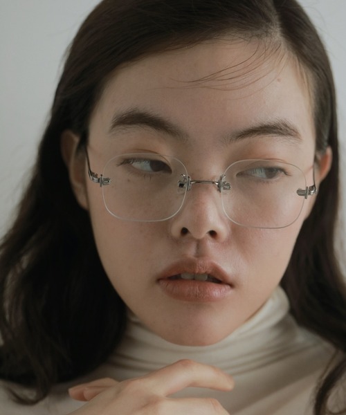 anuke（アンヌーク） 伊達メガネ メガネ 眼鏡 Rimless Glass