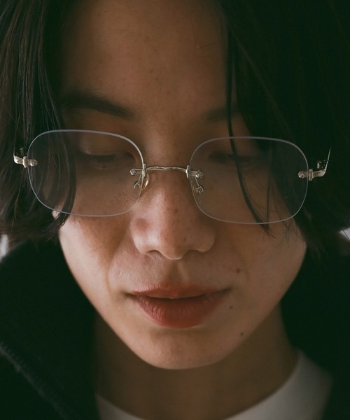 anuke（アンヌーク） 伊達メガネ メガネ 眼鏡 Rimless Glass