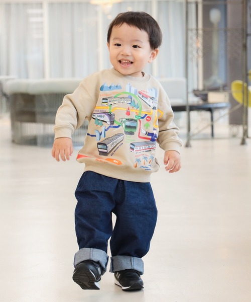 子供服90㎝トレーナー12枚セット ☆SALE☆切替ロゴトレーナー(セットアップ可)（J511025）|BREEZE