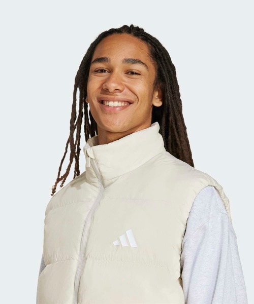 adidas ダウンベスト ホワイト/ブラック アディダス 【ゴルフ】PERTEX QUANTUM フルジップ ダウンベスト