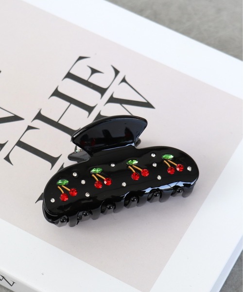 Three Four Time（スリーフォータイム） ヘアクリップ CHERRYバンス