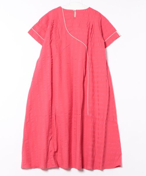 「unica」 半袖ワンピース F レッド レディース_画像2