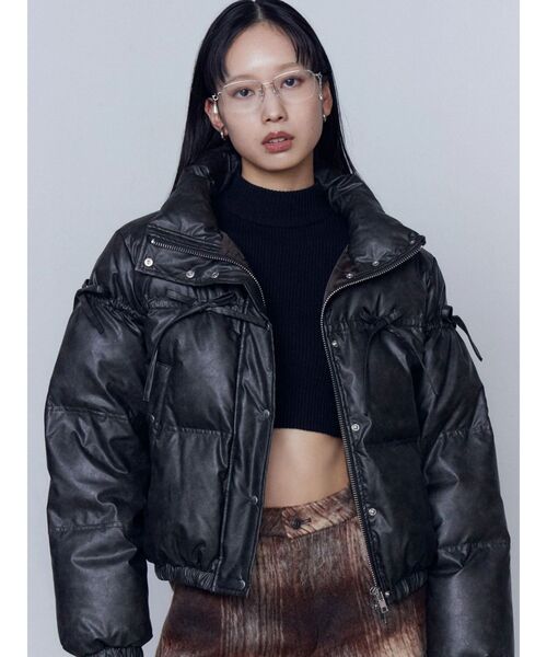 EMODA（エモダ） ダウンコート ダウンジャケット リボンパッファー