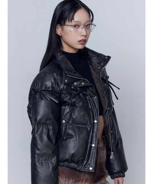 EMODA（エモダ） ダウンコート ダウンジャケット リボンパッファー