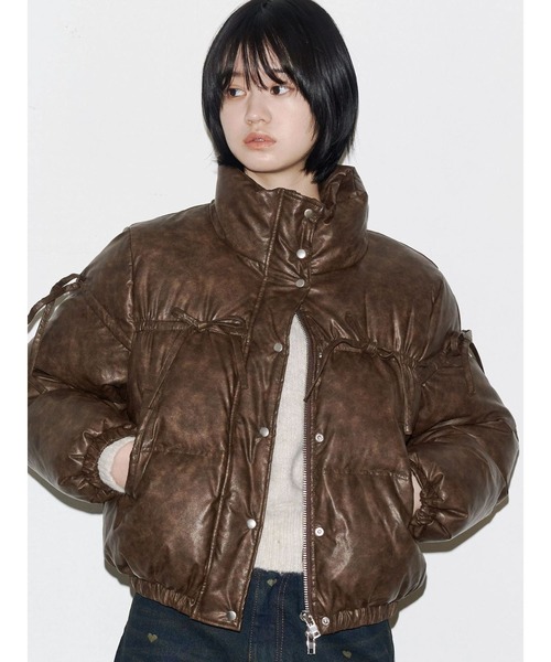 EMODA（エモダ） ダウンコート ダウンジャケット リボンパッファー