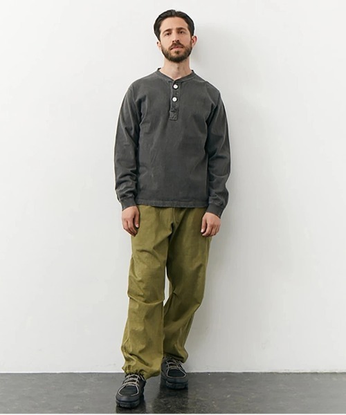 GOOD ON（グッドオン） ヘンリーネック tシャツ LS HEAVY HENLEY TEE