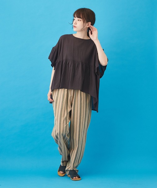 「CUBE SUGAR」 半袖ブラウス M イエロー レディース_画像5