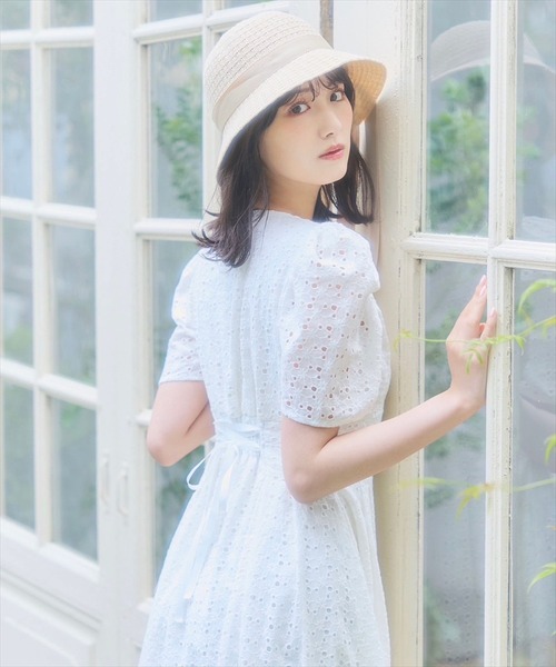 「SWINGLE」 半袖ワンピース FREE クリーム レディース_画像6