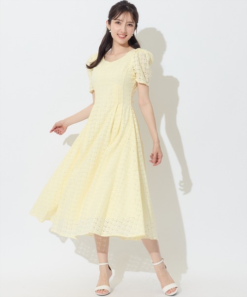 「SWINGLE」 半袖ワンピース FREE クリーム レディース_画像7