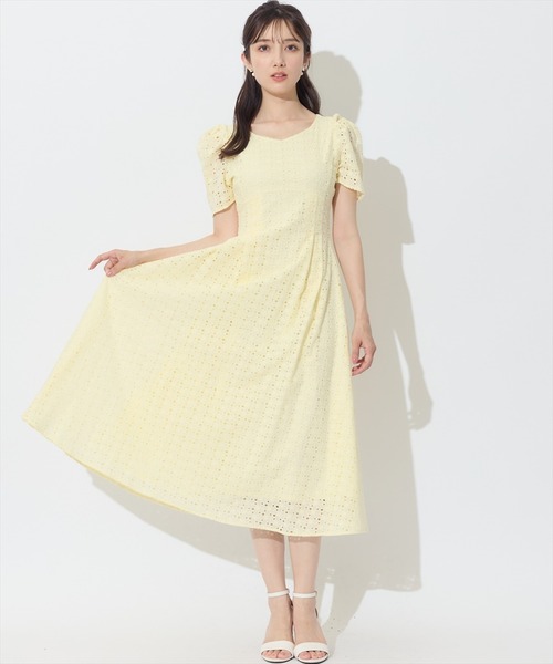 「SWINGLE」 半袖ワンピース FREE クリーム レディース_画像8