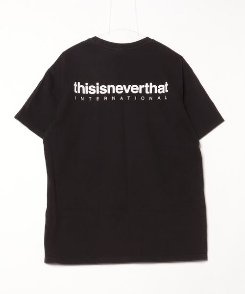「thisisneverthat」 ワンポイント半袖Tシャツ L ブラック メンズ_画像2