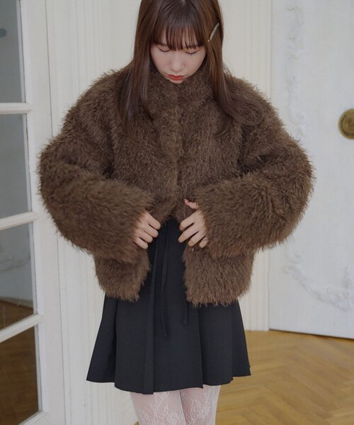 ディスコート ファージャケット Mサイズ ブラウン Discoat（ディス