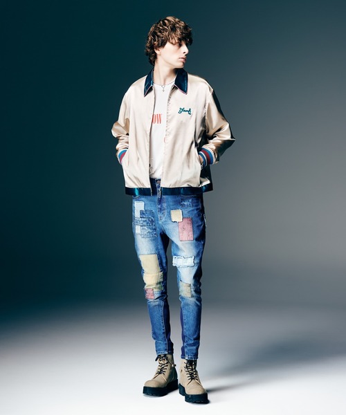 スカジャン Short Satin Jacket / ショートサテンジャケット メンズ レディースの画像