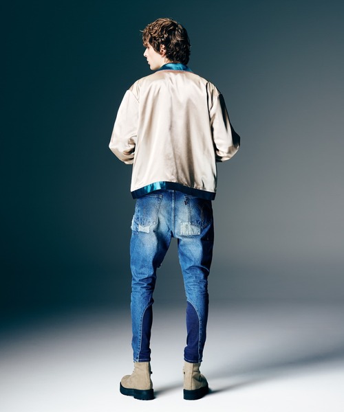 スカジャン Short Satin Jacket / ショートサテンジャケット メンズ レディースの画像