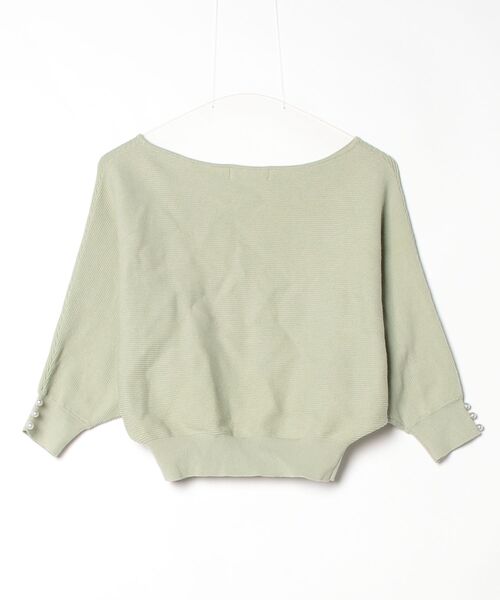 「Rirandture」 7分袖ニット 2 グリーン レディース_画像2