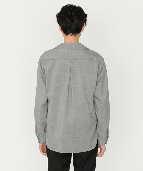 「Education from Youngmachines」 長袖シャツ M ダークネイビー メンズ_画像6