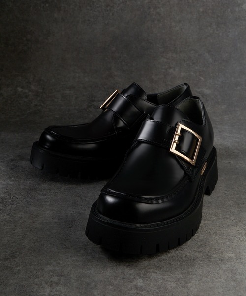 「ADRER」 ローファー X-SMALL ブラック メンズの画像