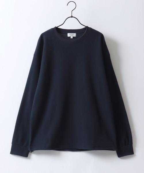 「SITRY」 「NATURAL STORY」長袖Tシャツ L ネイビー メンズ_画像9
