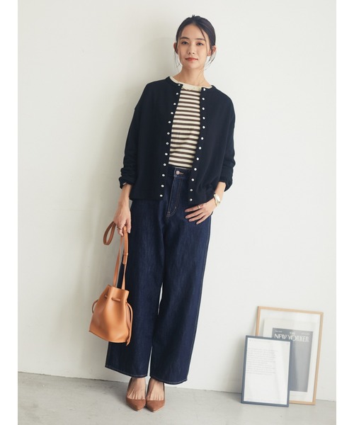 「CRAFT STANDARD BOUTIQUE」 カーディガン L ブラック レディース_画像3
