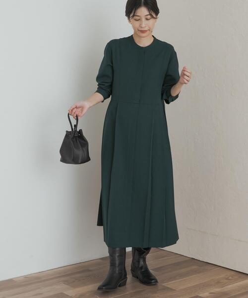 「URBAN RESEARCH DOORS」 7分袖ワンピース MEDIUM ブラウン レディース_画像5