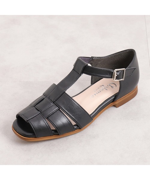 「artemis by DIANA」 フラットサンダル S シルバー レディース_画像3