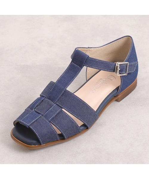 「artemis by DIANA」 フラットサンダル S シルバー レディース_画像5