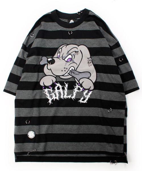 GALFY（ガルフィー） tシャツ 「GALFY/ガルフィー」バチバチピアスTee
