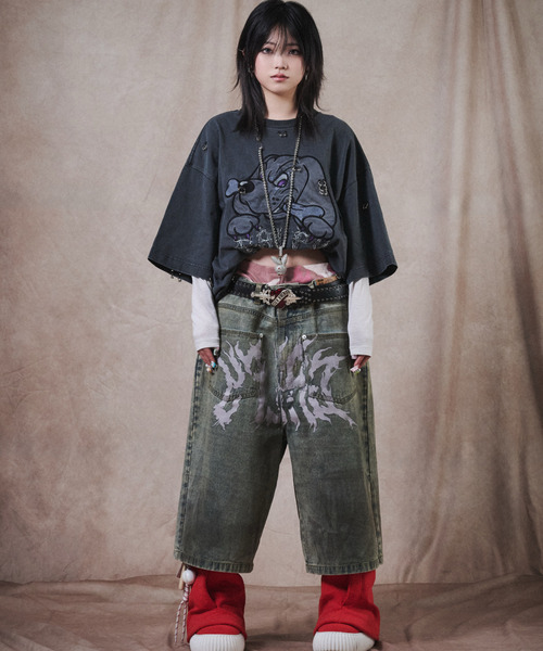 GALFY（ガルフィー） tシャツ 「GALFY/ガルフィー」バチバチピアスTee