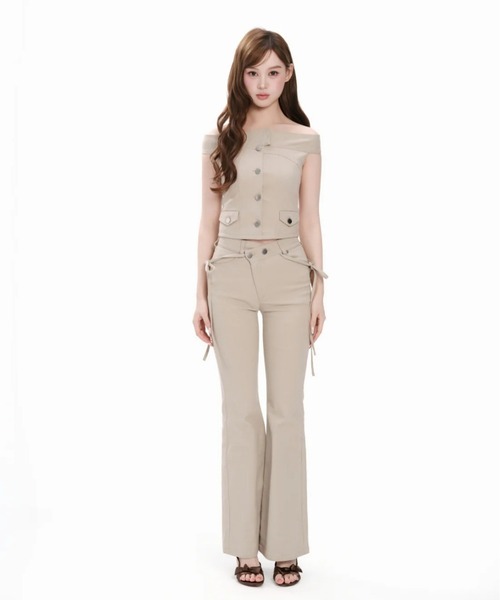 ANDWANG Shoulder-Line Denim Tops レディース : ZOZOTOWN Yahoo!店