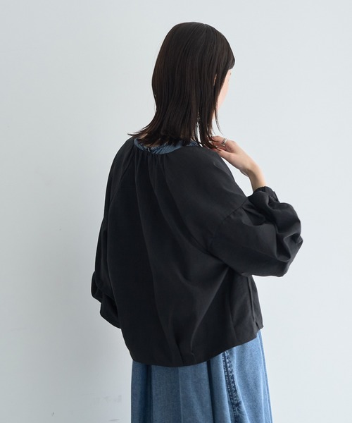 ブルゾン アウター ホイップスリーブZIPジャケット レディースの画像