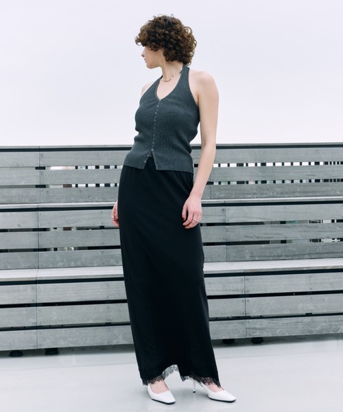 HANNE ロング スカート レースヘムロングスカート : ZOZOTOWN Yahoo!店