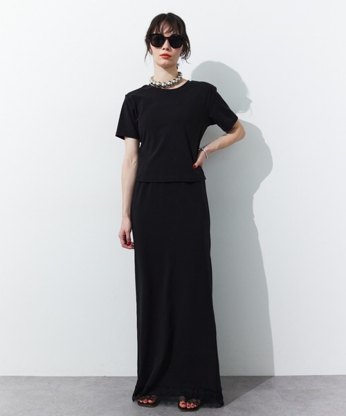 HANNE ロング スカート レースヘムロングスカート : ZOZOTOWN Yahoo!店