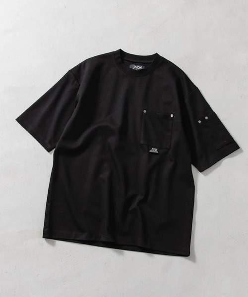 「TAION」 7分袖Tシャツ M ホワイト メンズ_画像4