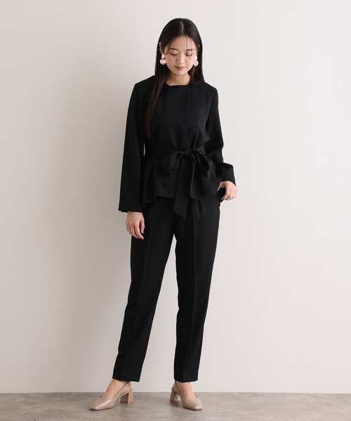 「PourVous」 セットアップ L ネイビー レディース_画像2