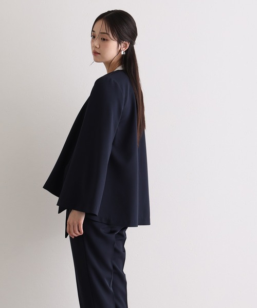 「PourVous」 セットアップ L ネイビー レディース_画像7