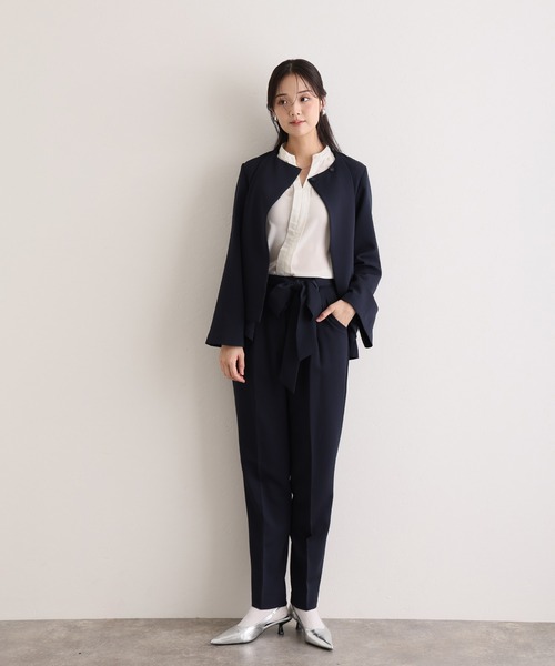 「PourVous」 セットアップ L ネイビー レディース_画像9