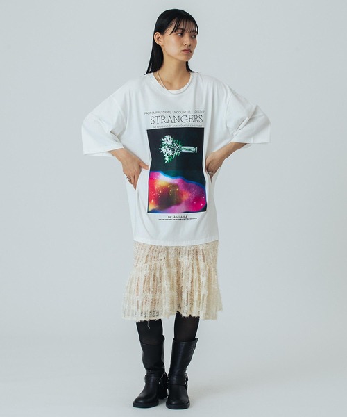 「OKIRAKU」 「ROSE BUD」コンビワンピース ONE SIZE ブラック レディース_画像9