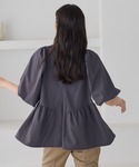 ブラウス シャツ 半袖 「daily CLIP...の詳細画像2