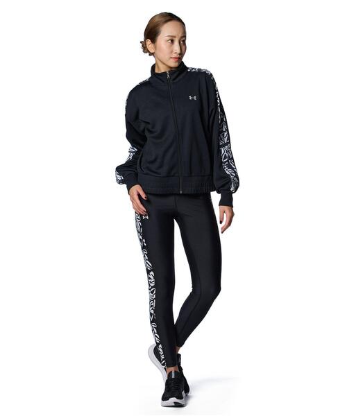 「UNDER ARMOUR」 ジャージブルゾン L ブラック レディース_画像3